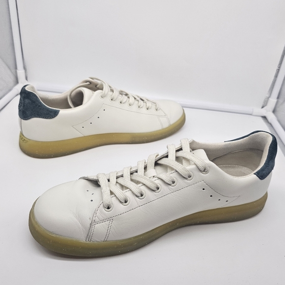 TORY BURCH Howell Court Ivory Leather Contrast Sole Sneakers sz 10 - Picture 8 of 14